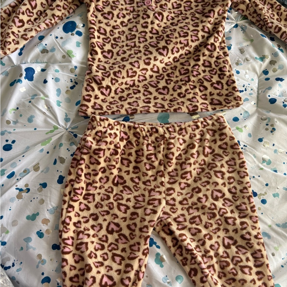 Leopard Print Kids Pajamas
